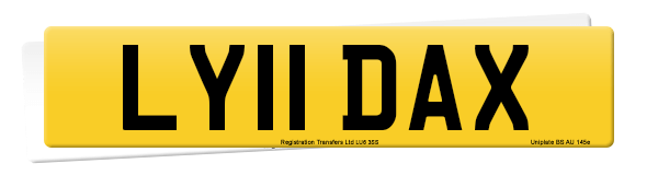 Registration number LY11 DAX